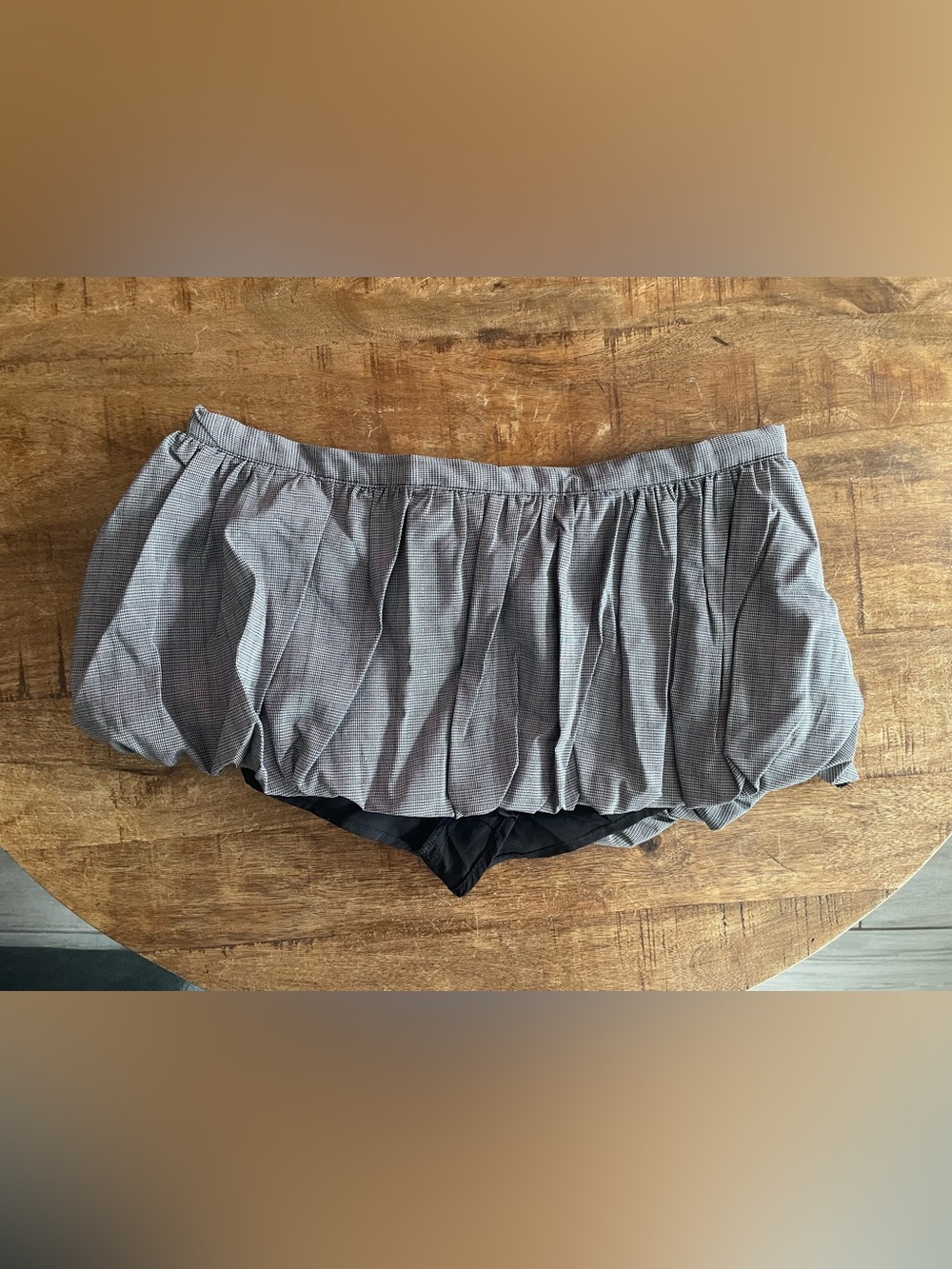 Lioness Un Tutu Mini Bubble Skort – Onyx Gingham | NWT | XS - Picture 6 of 9